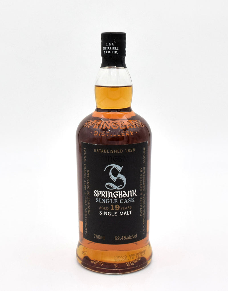 Springbank 19 Year Single Cask Scotch Whisky (Pacific Edge Wine & Spirits Store Pick)