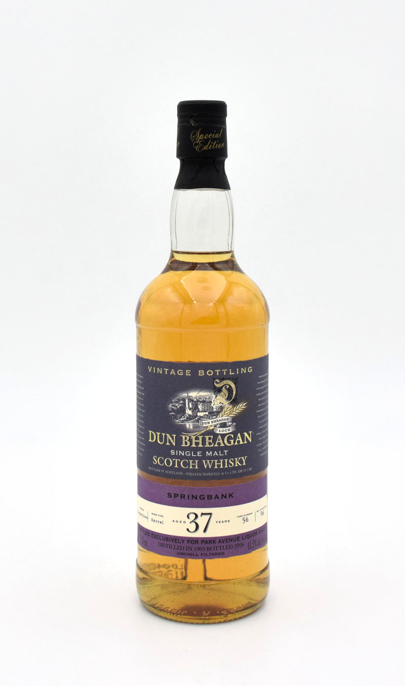 Springbank Dun Bheagan 37 Year Scotch Whisky (Park Avenue Store Pick)