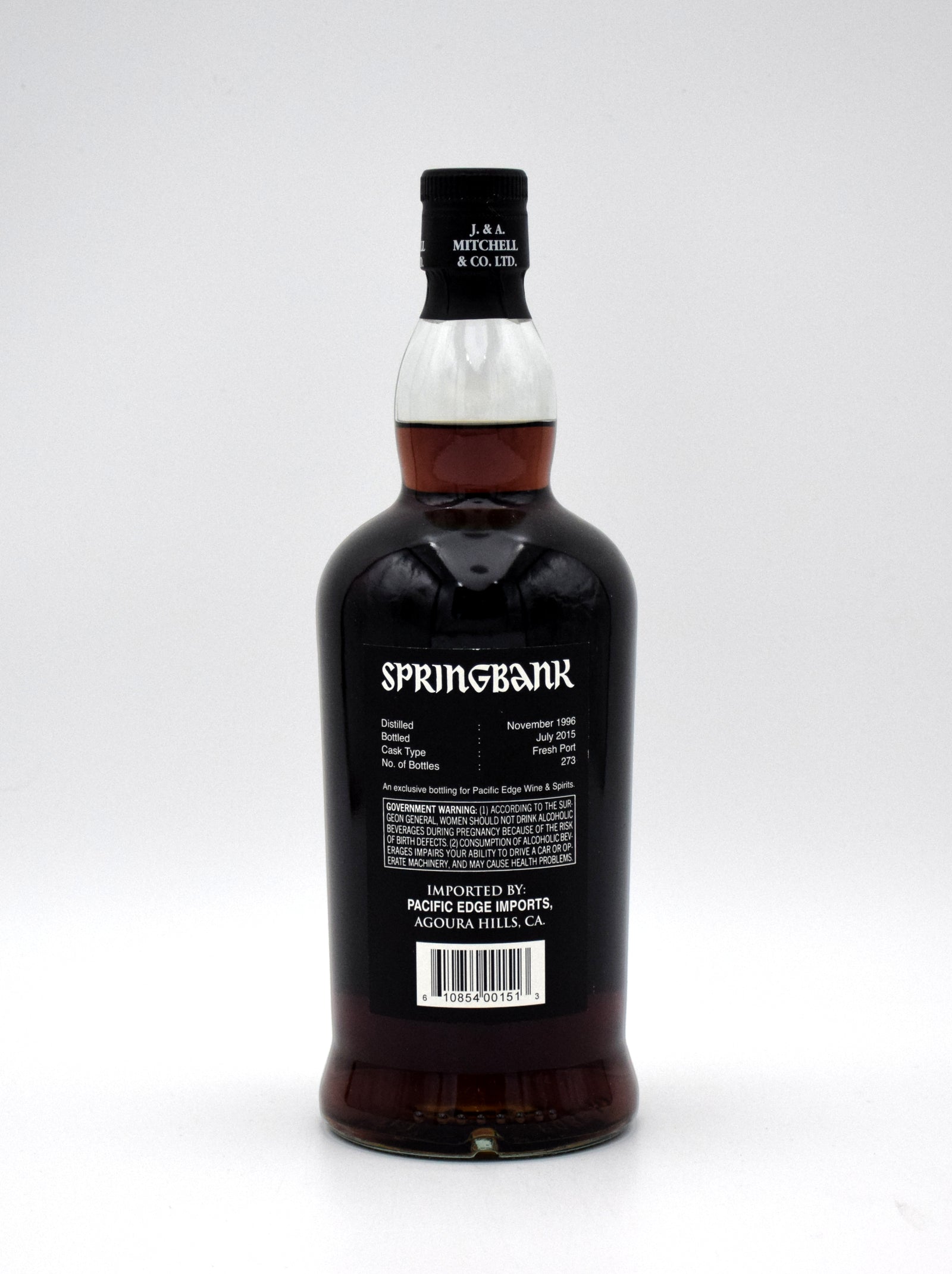 Springbank 18 Single Cask Single Malt Scotch (2015 Release