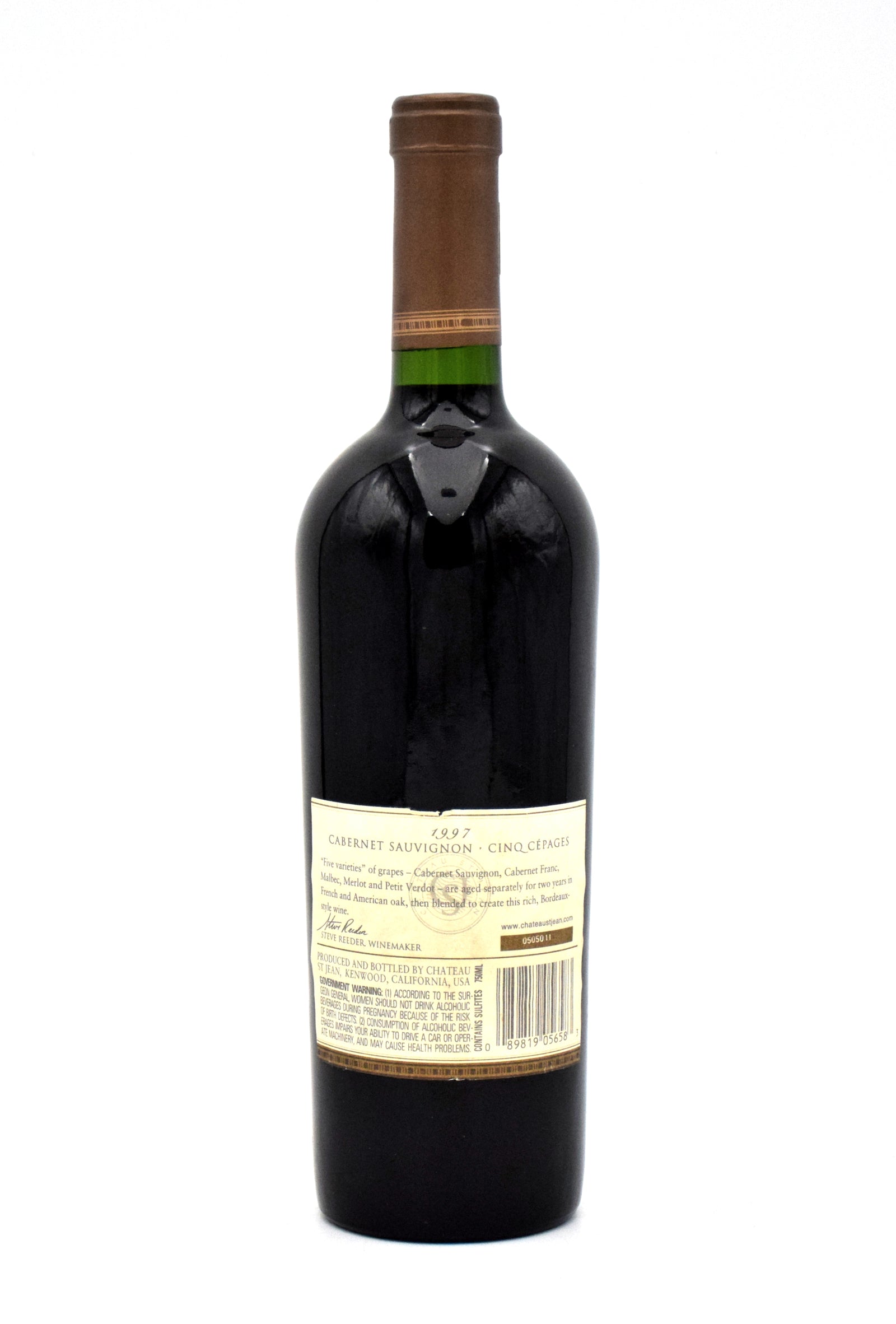 1997 Chateau St Jean 'Cinq Cepages' Cabernet Sauvignon – FineLiquors