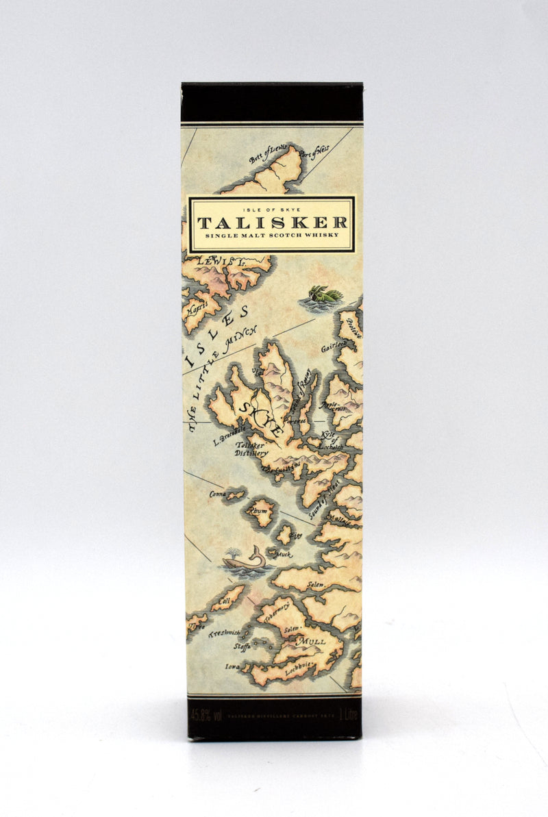 Talisker 10 Year Single Malt Scotch (Map Label, 1L)