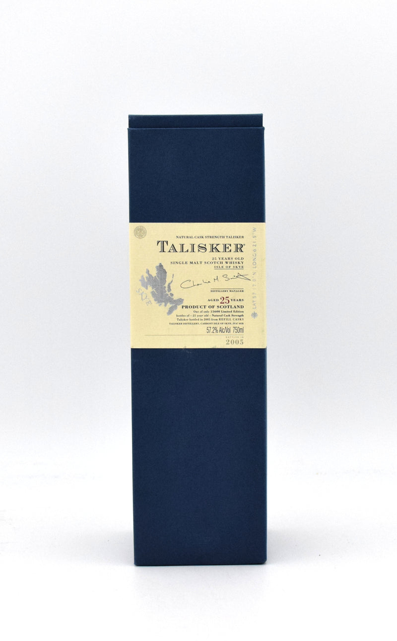 Talisker 25 Year Limited Edition Scotch Whisky (2005 Release)