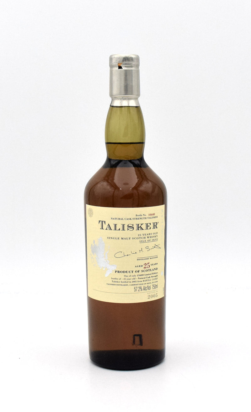 Talisker 25 Year Limited Edition Scotch Whisky (2005 Release)