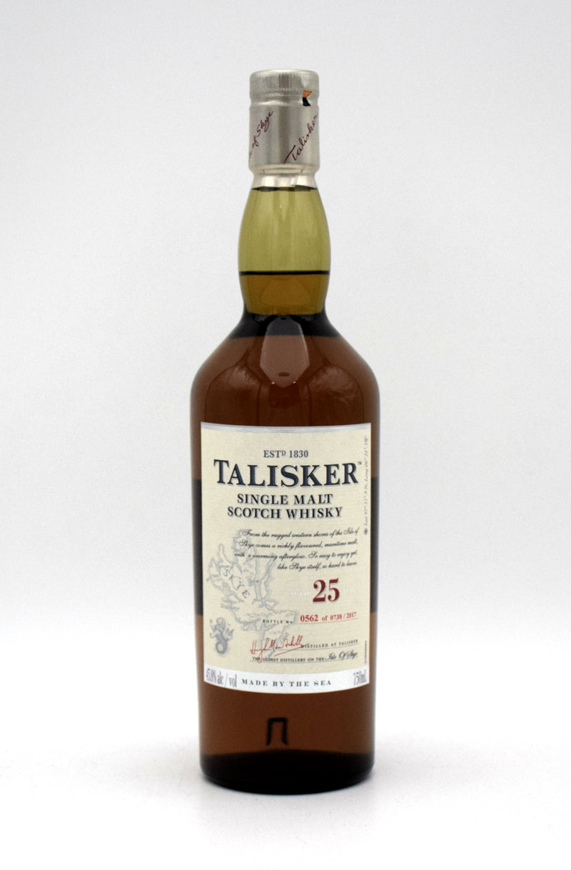 Talisker 25 Year Single Malt Scotch (2017 Release)