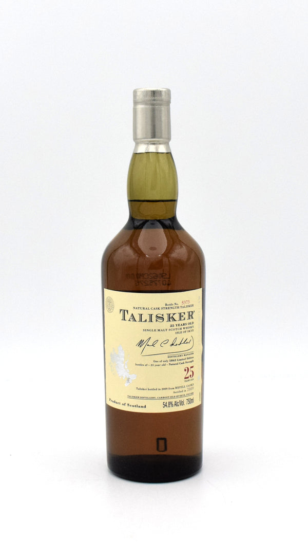 Talisker 25 Year Limited Edition Scotch Whisky (2009 Release)