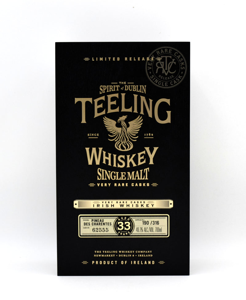 Teeling 33 Year Old Pinot des Charentes Very Rare Casks Collection Irish Whiskey