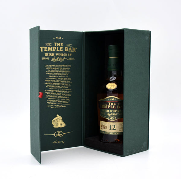 The Temple Bar 12 Year Irish Whiskey