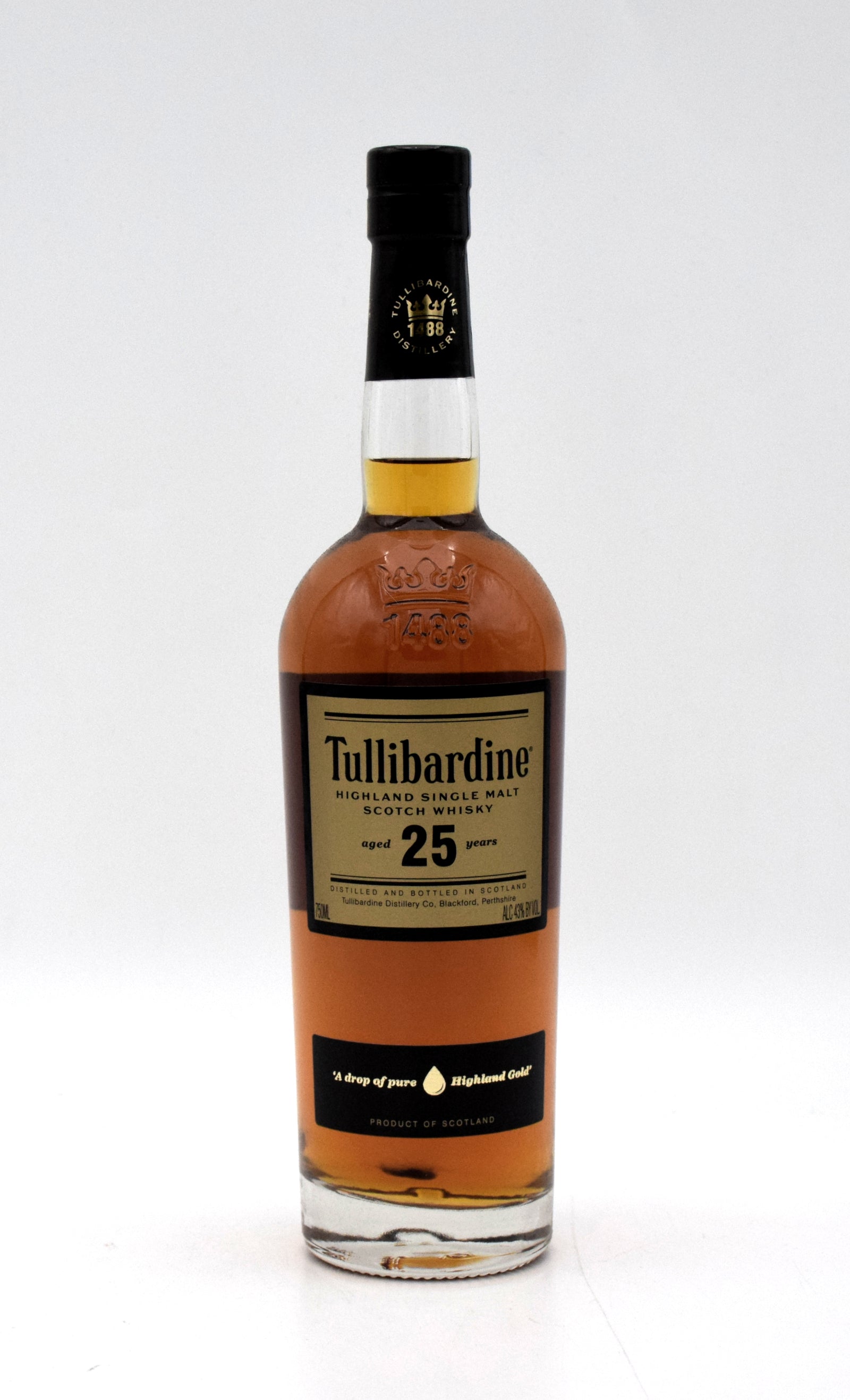 ウイスキー Tullibardine 25 YearOldSingleMalt Whisky Tullibardine 25 Year Single Malt Scotch – FineLiquors
