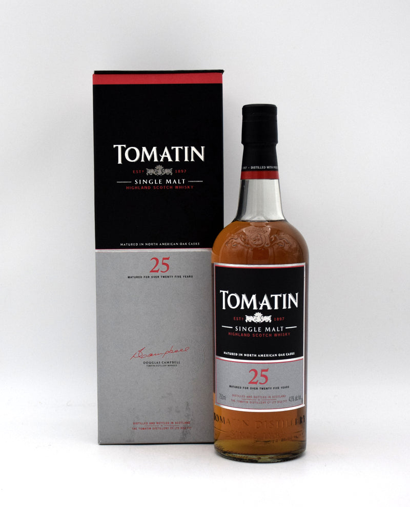 Tomatin 25 Year Single Malt Scotch (Bottled Early 2000s)