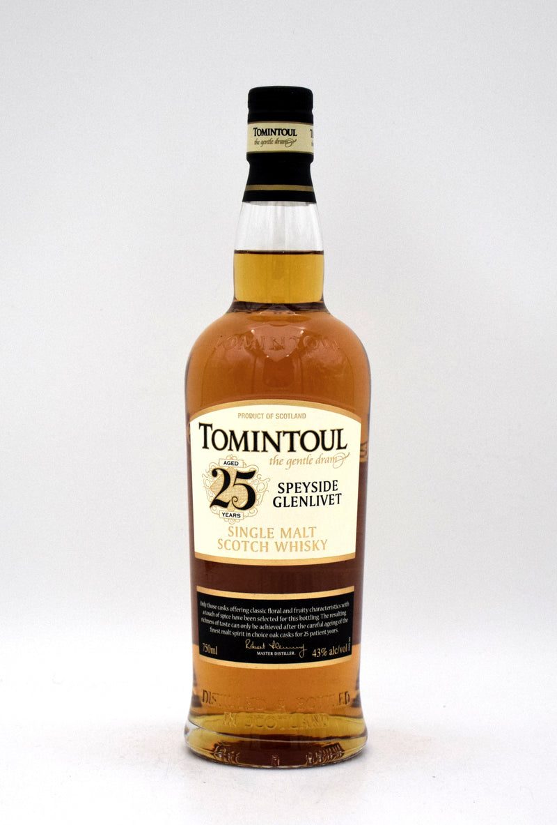 Tomintoul 'Speyside Glenlivet' 25 Year Single Malt Scotch