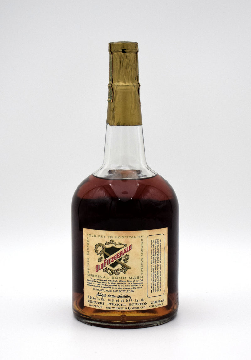 Old Fitzgerald 6 Year Old Bottled in Bond Bourbon (1965 Vintage, 1 QT)