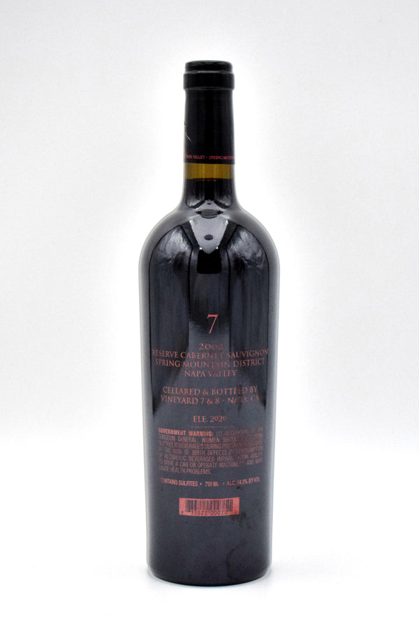 2002 'Vineyard 7' Spring Mountain District Cabernet Sauvignon