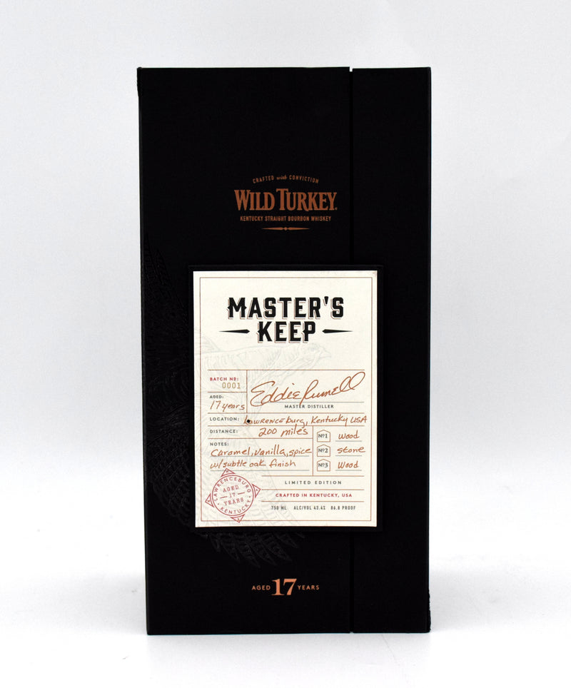 Wild Turkey 'Master's Keep' 17 Year Old Bottled in Bond Kentucky Straight Bourbon