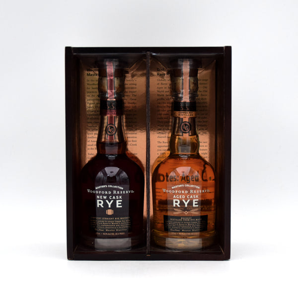 Woodford Reserve Master's Collection Aged & New Cask Rye Kentucky Straight Whiskey (375ML Set)