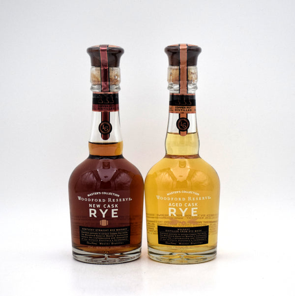 Woodford Reserve Master's Collection Aged & New Cask Rye Kentucky Straight Whiskey (375ML Set) (No Box)