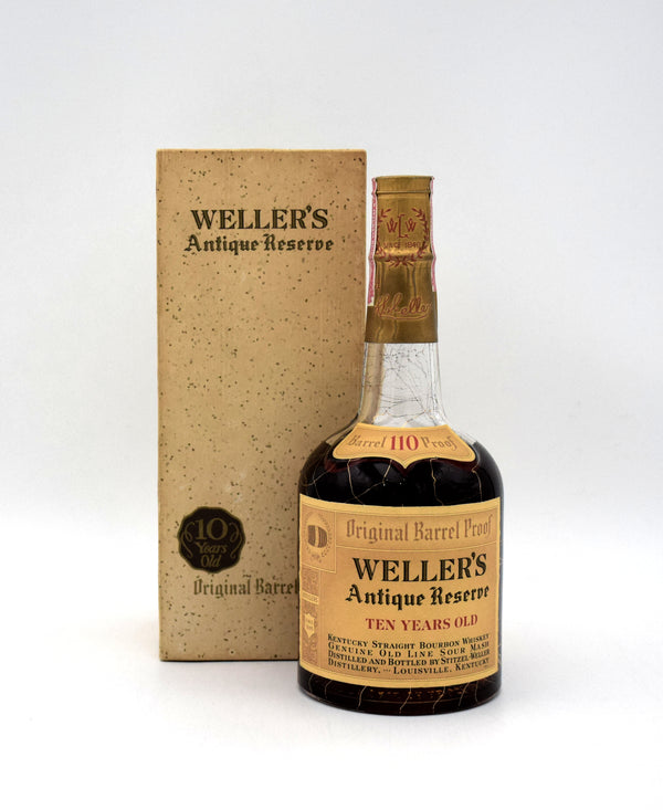 Weller's Antique Reserve Original Barrel 110 Proof 10 Year Bourbon (1972 Release)