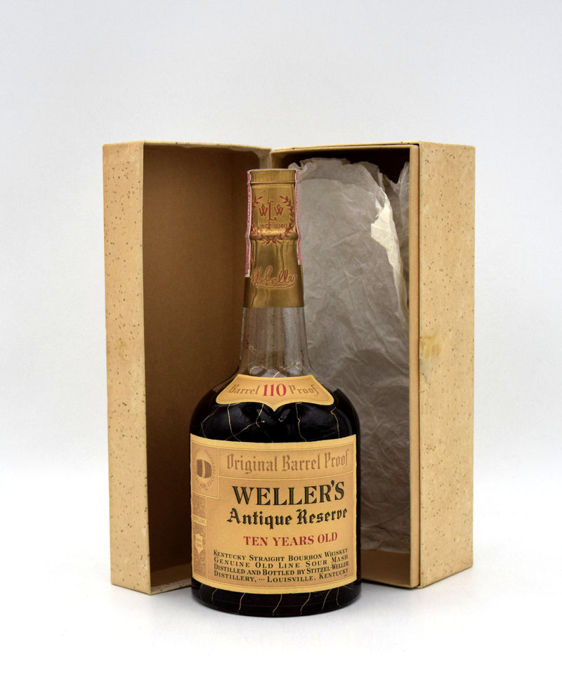 Weller's Antique Reserve Original Barrel 110 Proof 10 Year Bourbon (1972 Release)