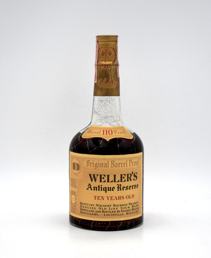 Weller's Antique Reserve Original Barrel 110 Proof 10 Year Bourbon (1972 Release)