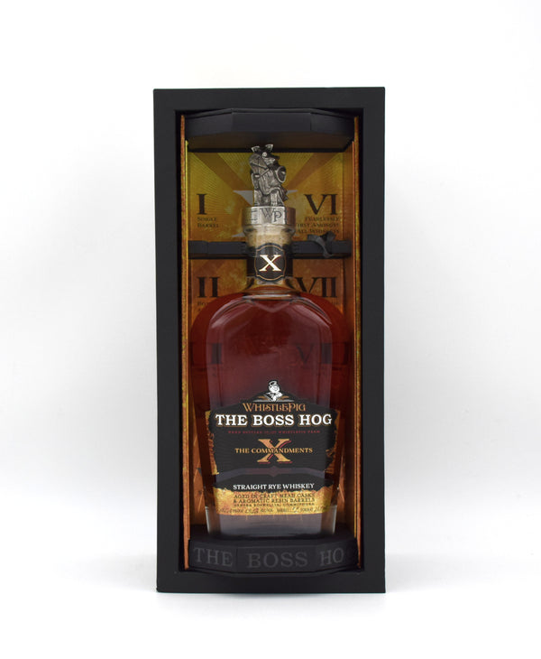 WhistlePig The Boss Hog 10th Edition 'The X Commandments' Rye Whiskey