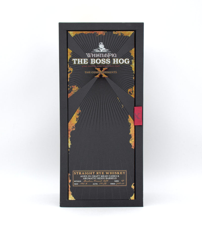 WhistlePig The Boss Hog 10th Edition 'The X Commandments' Rye Whiskey