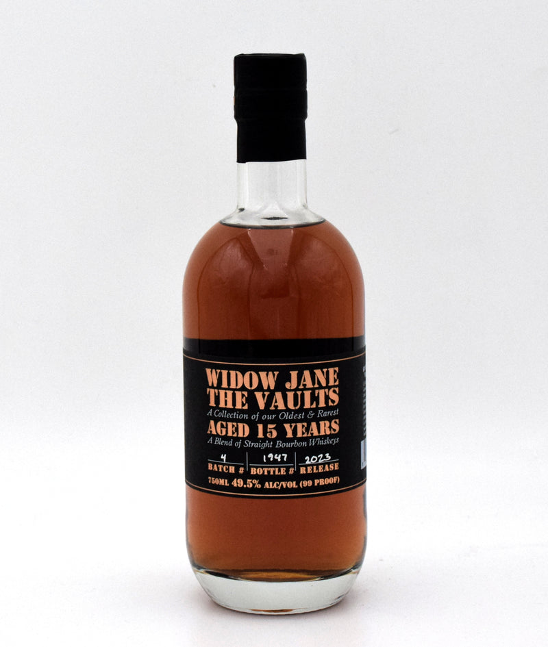 Widow Jane 'The Vaults' 15 Year Old Straight Bourbon Whiskey