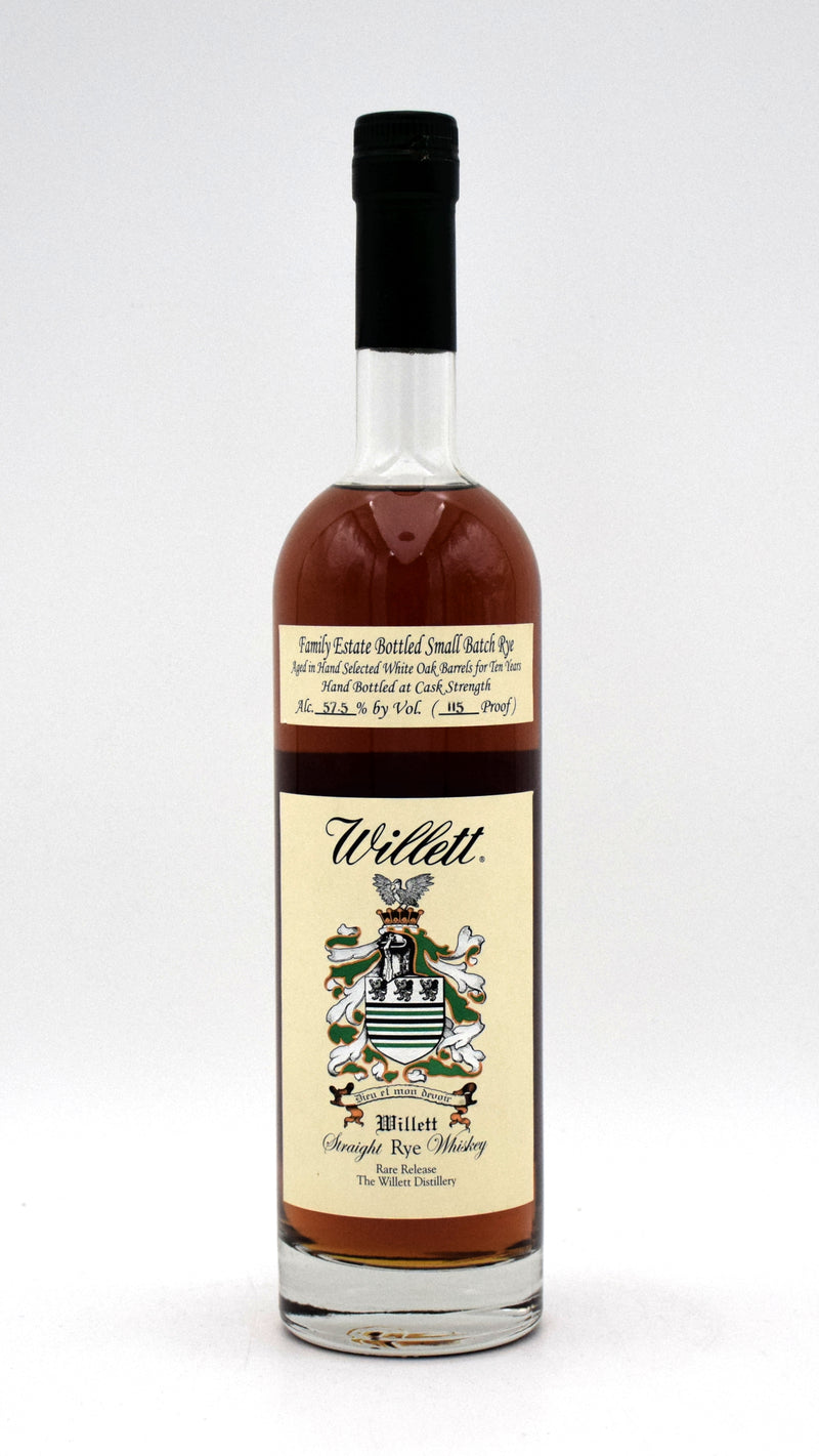 Willett Family Estate Rare Release 10 Year Straight Rye (Cask Strength)