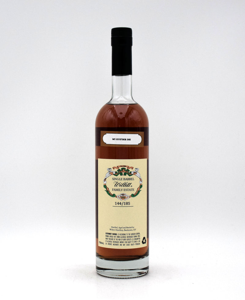 Willett Rare Release Rye 7 Year Barrel Number 2602 (My Rye*Der Die)