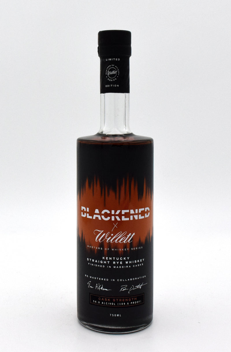 Willett Metallica Rye Cask Strength Whiskey (Blackened)