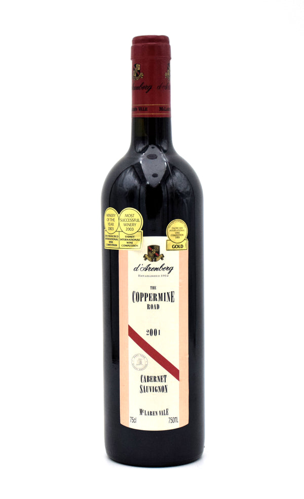 2001 d'Arenberg The Coppermine Road Cabernet Sauvignon