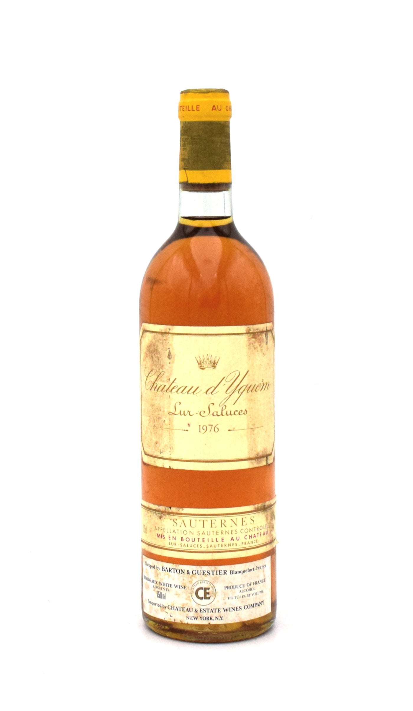 1976 Chateau d'Yquem (750ML) (Stained Label) – FineLiquors
