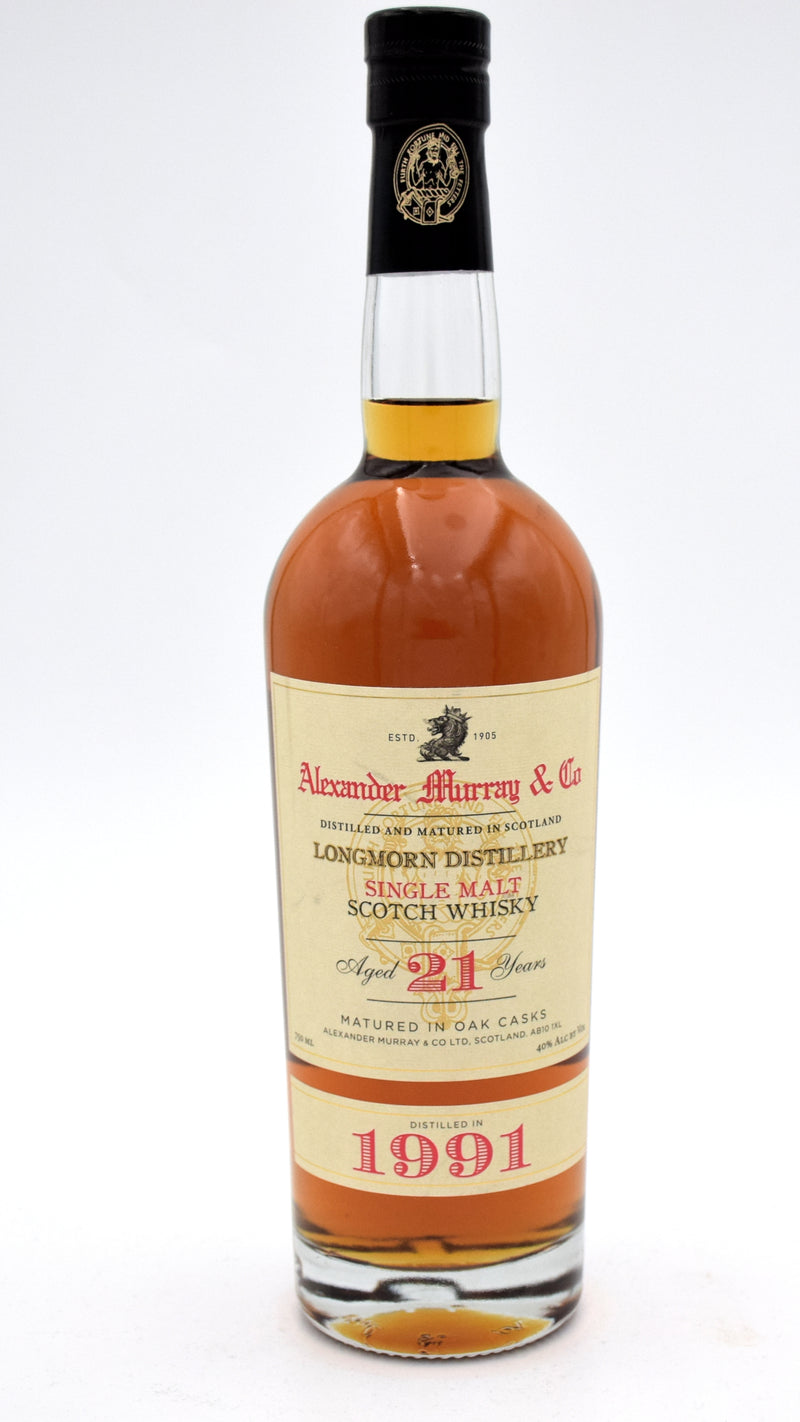 Alexander Murray & Co (Longmorn) 21 Year Old Scotch Whiskey (1991 release)