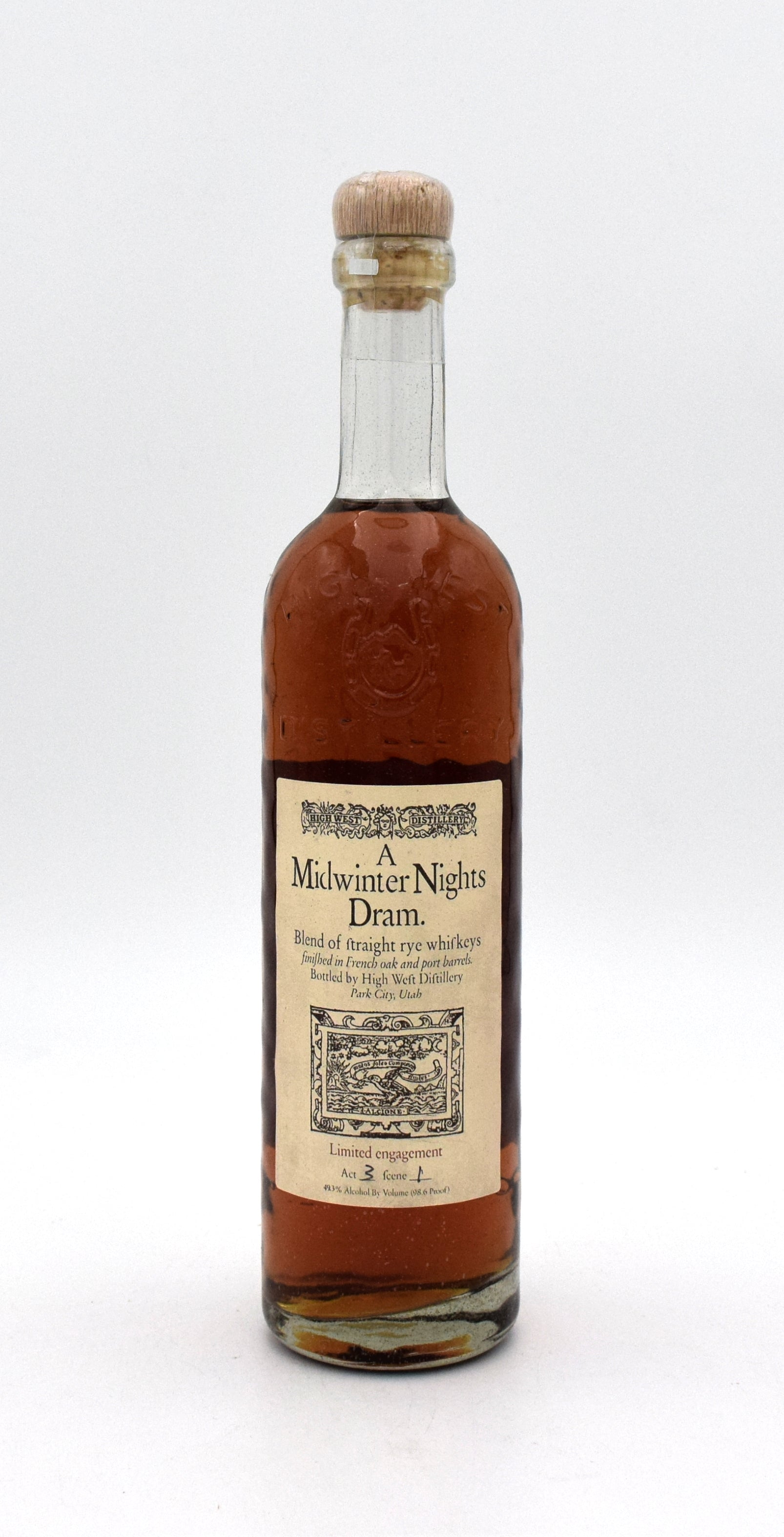 High West A Midwinter Nights Dram Rye Whiskey Act 3 Scene 1 – FineLiquors