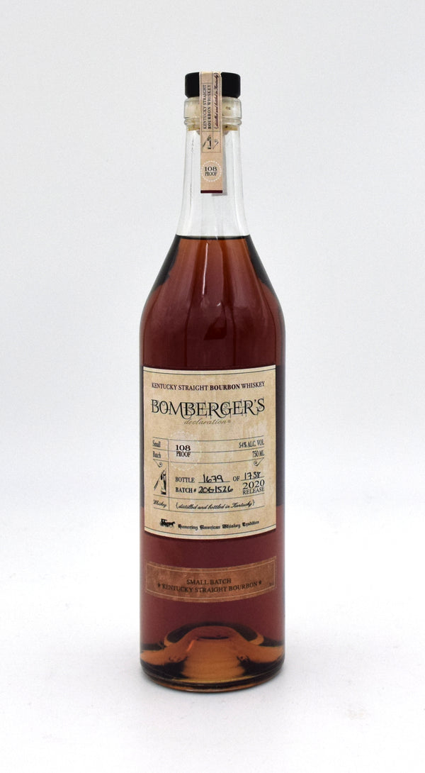 Bomberger's Small Batch Kentucky Straight Bourbon (2020 Release)