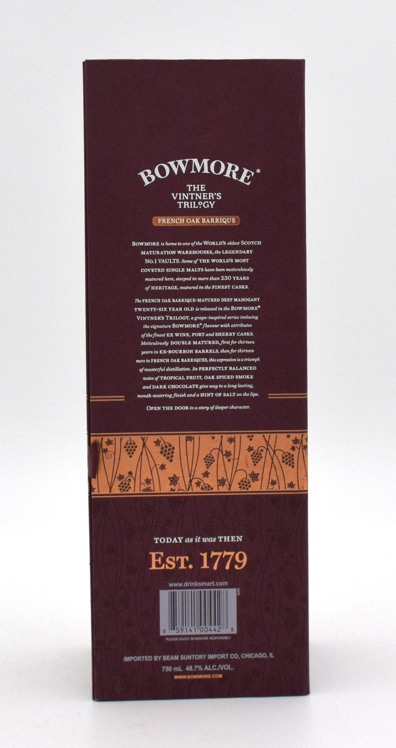 Bowmore 26 year Old Vintner's Trilogy (French Barrique)