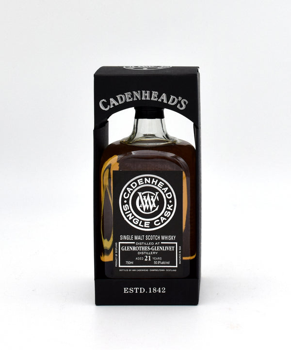 Cadenhead (Glenrothes-Glenlivet) Single Cask 21 Year Scotch Whiskey