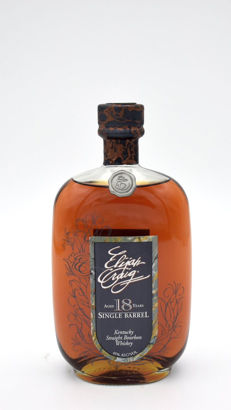 Elijah Craig 18 Year Single Barrel Bourbon (1989 release, pre-fire)