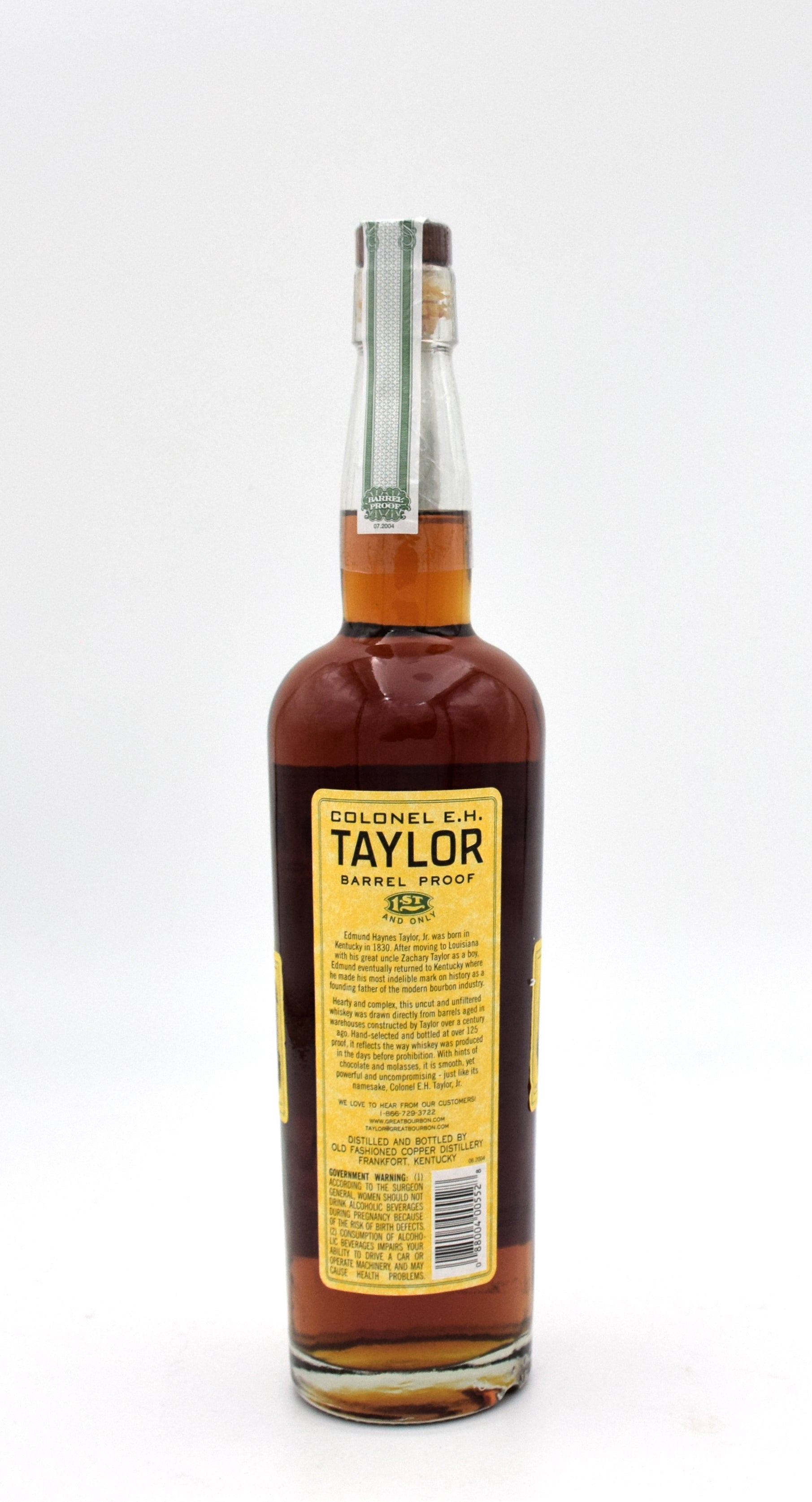 Colonel E.H. Taylor Barrel Proof Bourbon (Batch 1) (No Tube) FineLiquors