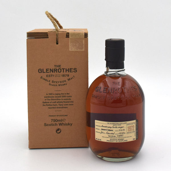 Glenrothes Limited Release Scotch Whisky (1972 Vintage) – FineLiquors