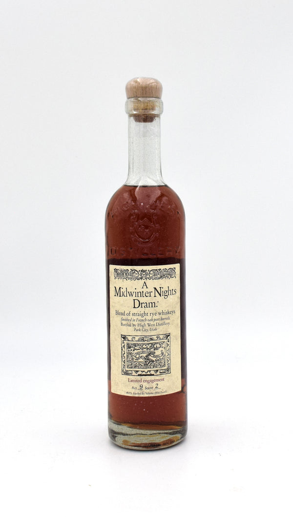 High West A Midwinter Nights Dram Rye Whiskey Act 9 Scene 2