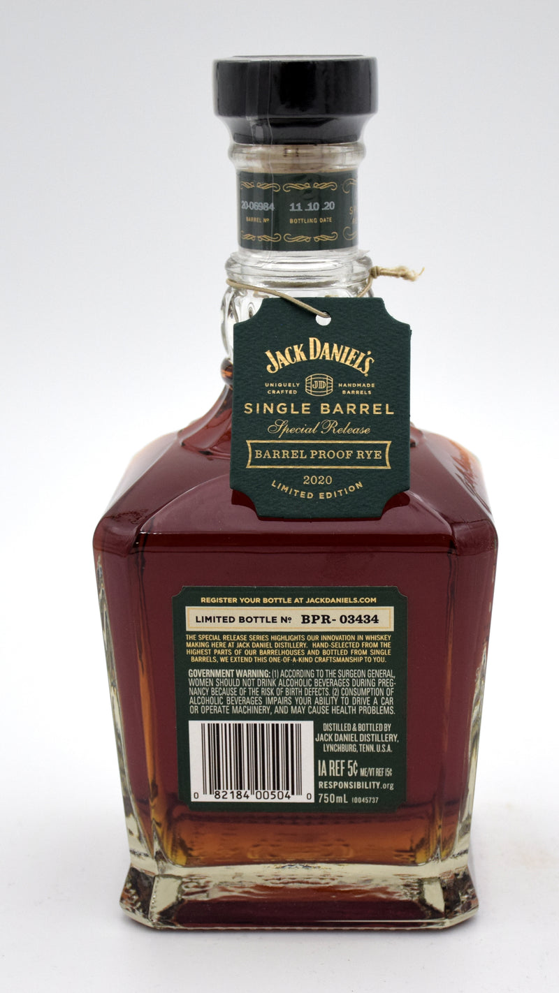 Jack Daniel’s Single Barrel Special Release Barrel Proof Rye – FineLiquors