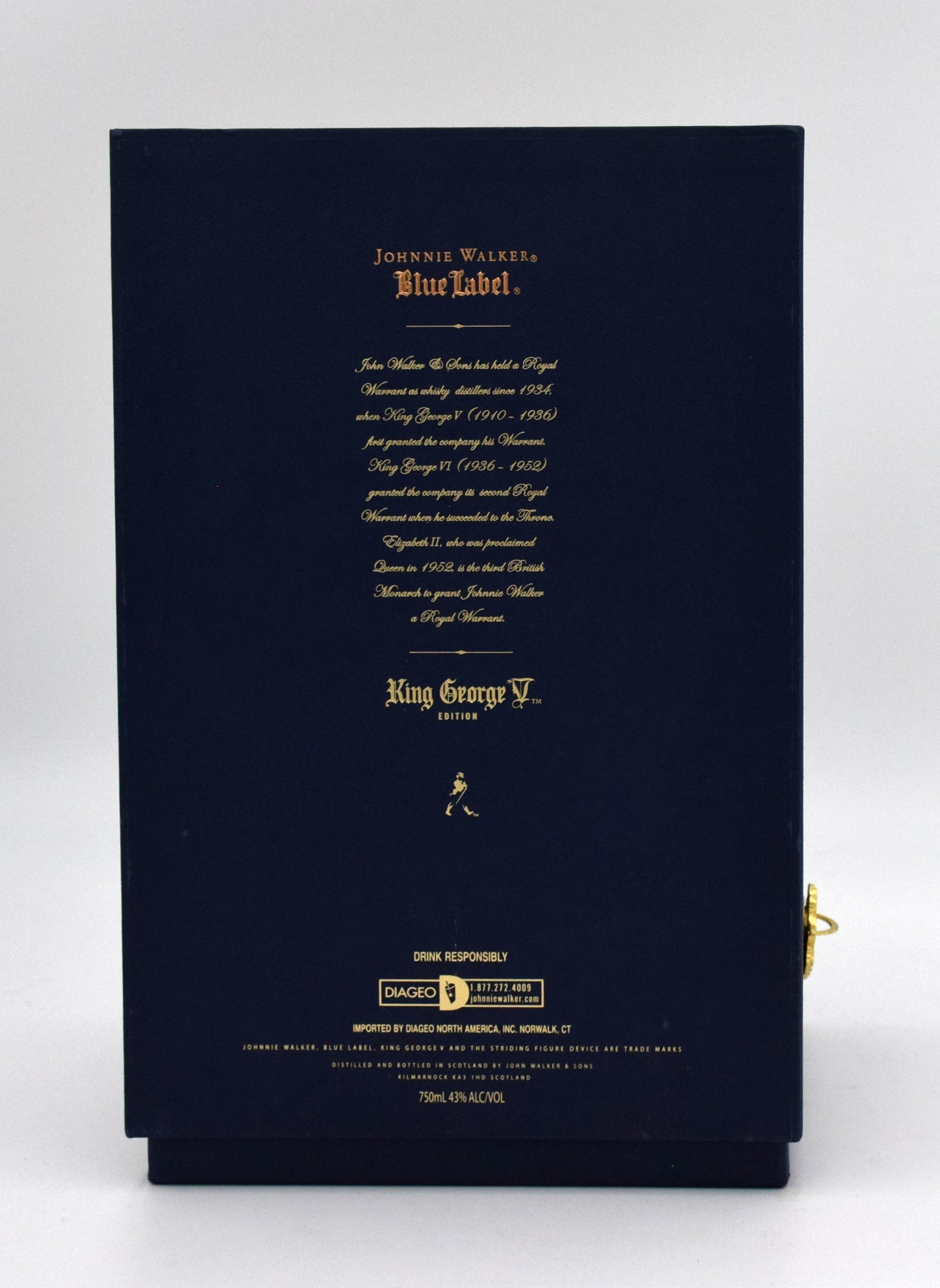 Johnnie Walker Blue King George V Edition Scotch Whisky (First