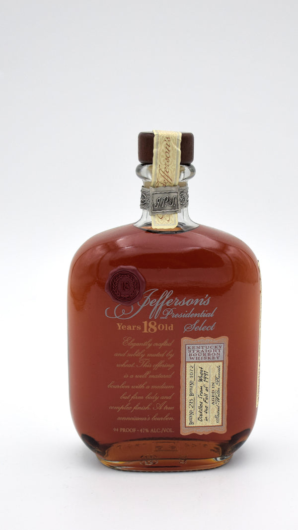 Jefferson's Presidential Select 18 Year Old Bourbon (Batch 28)