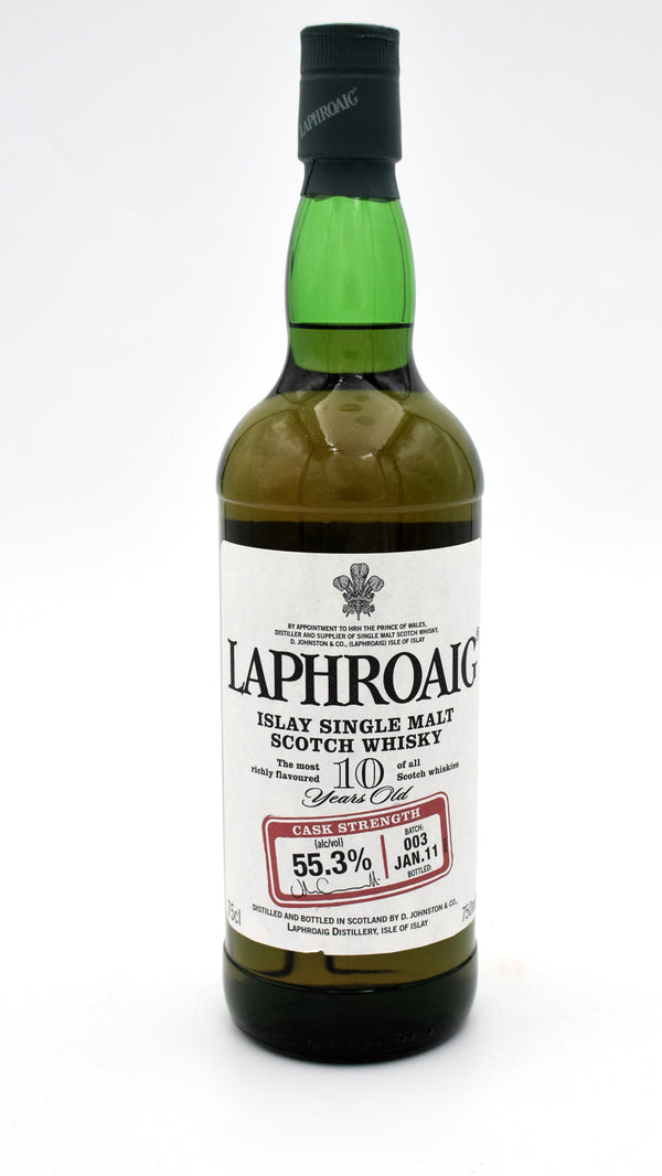 Laphroaig Original Cask Strength 10 Year Scotch Whisky (Batch 3)