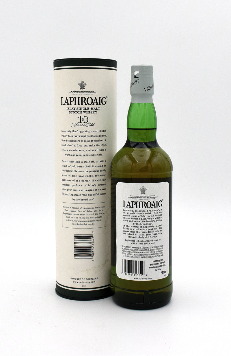 Laphroaig 10 Year Old Scotch Whisky (1990's version)