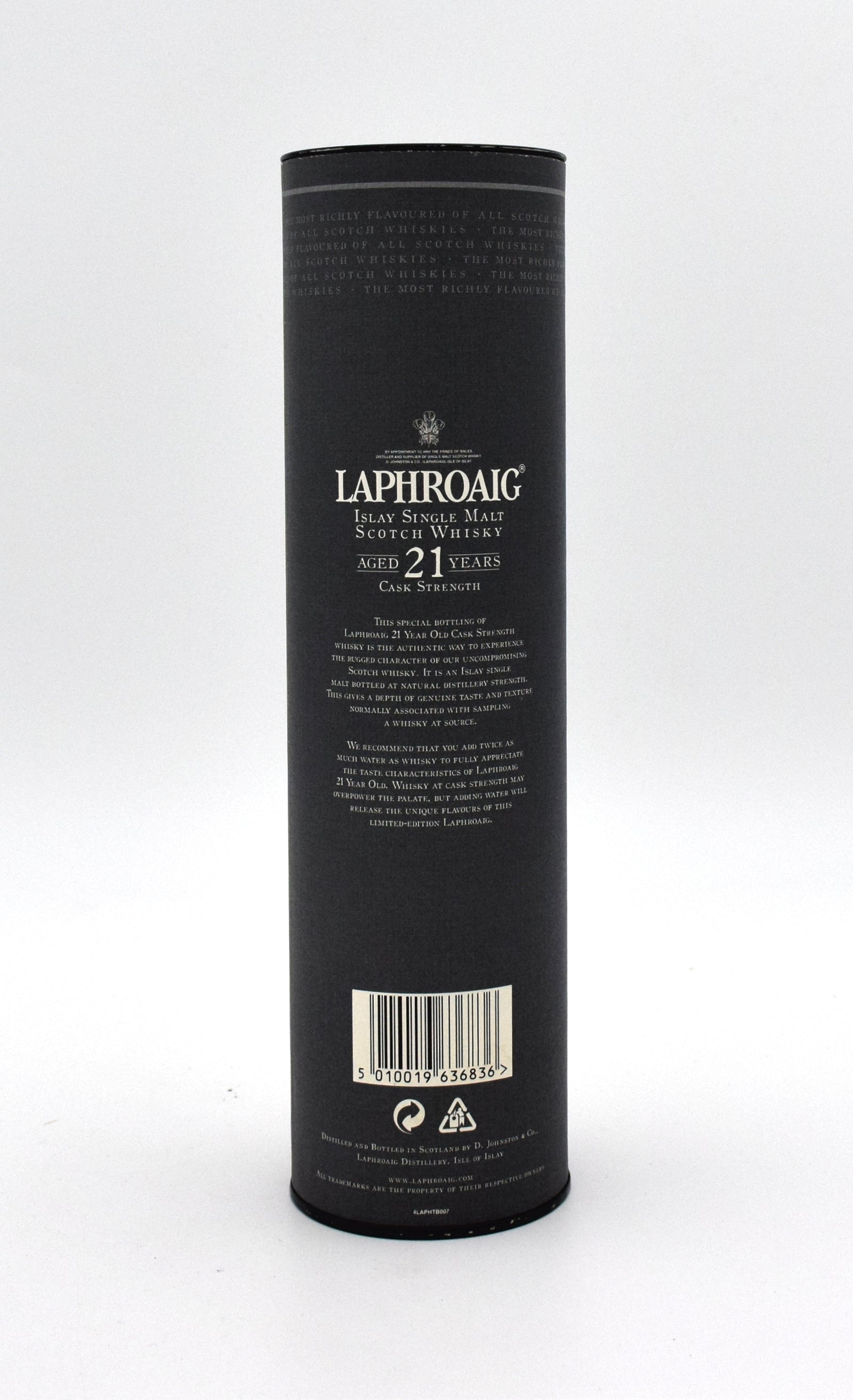 Laphroaig 21 Year Cask Strength Scotch Whisky (Heathrow Terminal 5