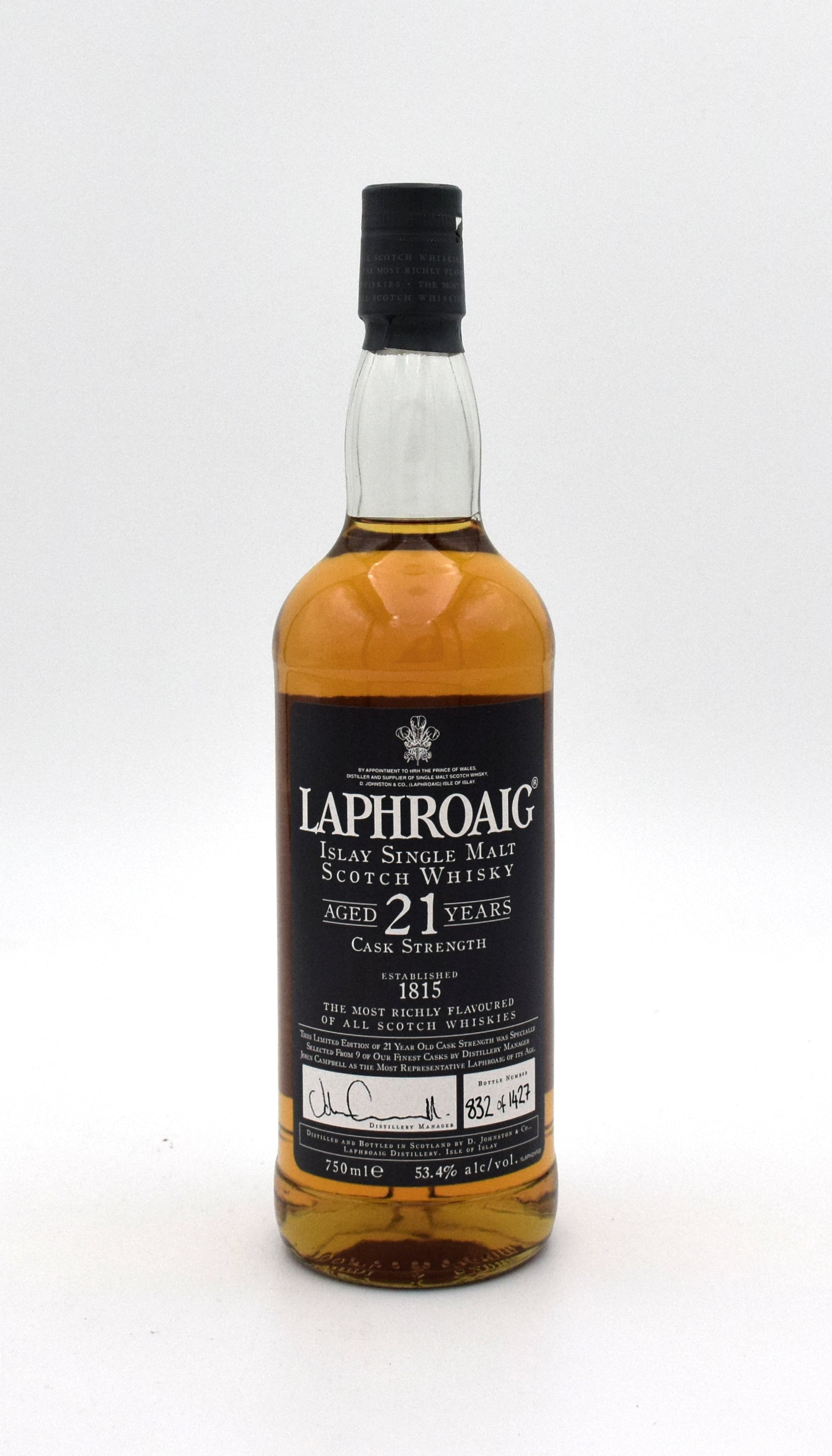 Laphroaig21YearCaskStrengthSco