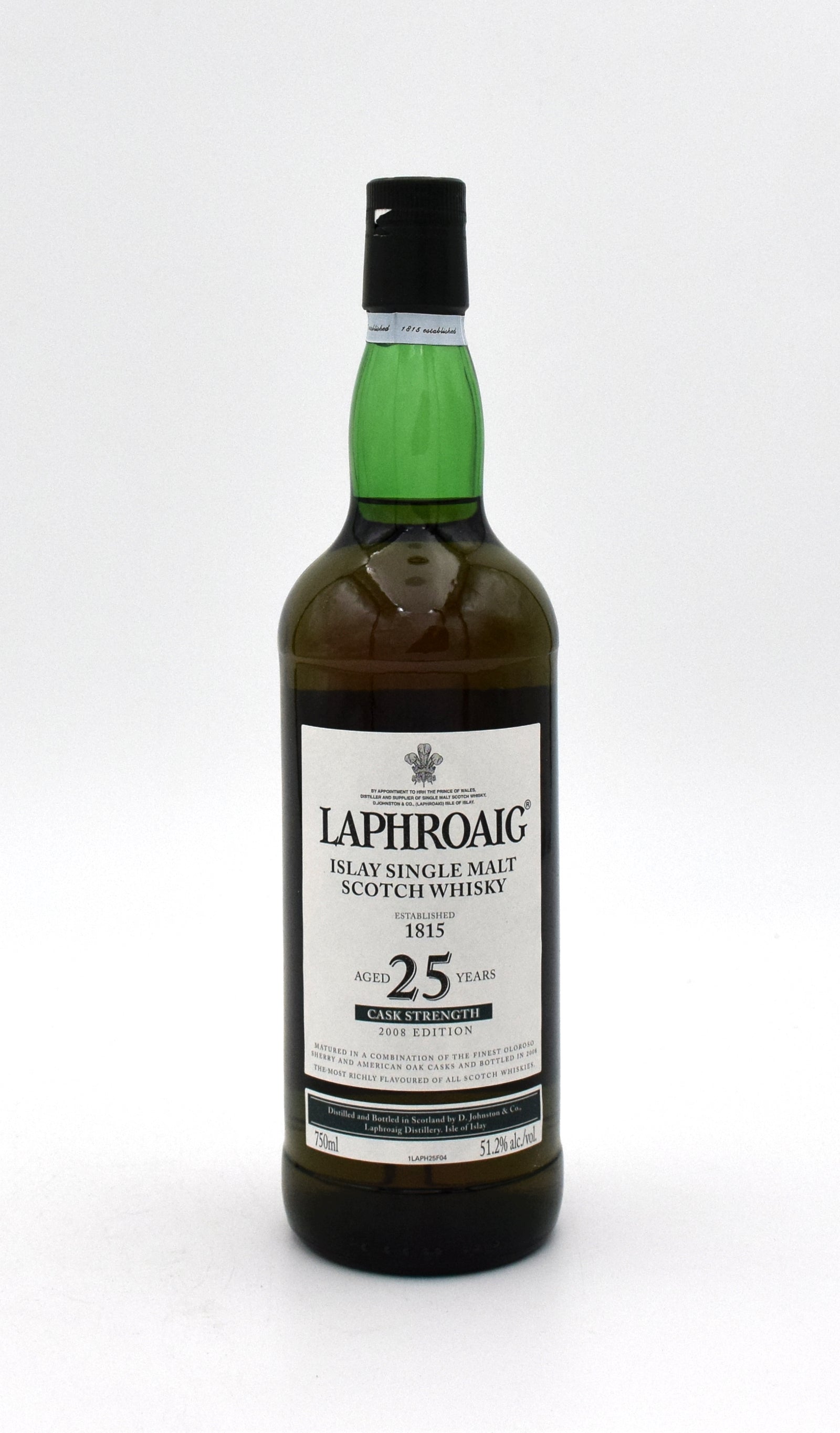 Laphroaig 25 Year Cask Strength Single Malt Scotch (2008 Vintage