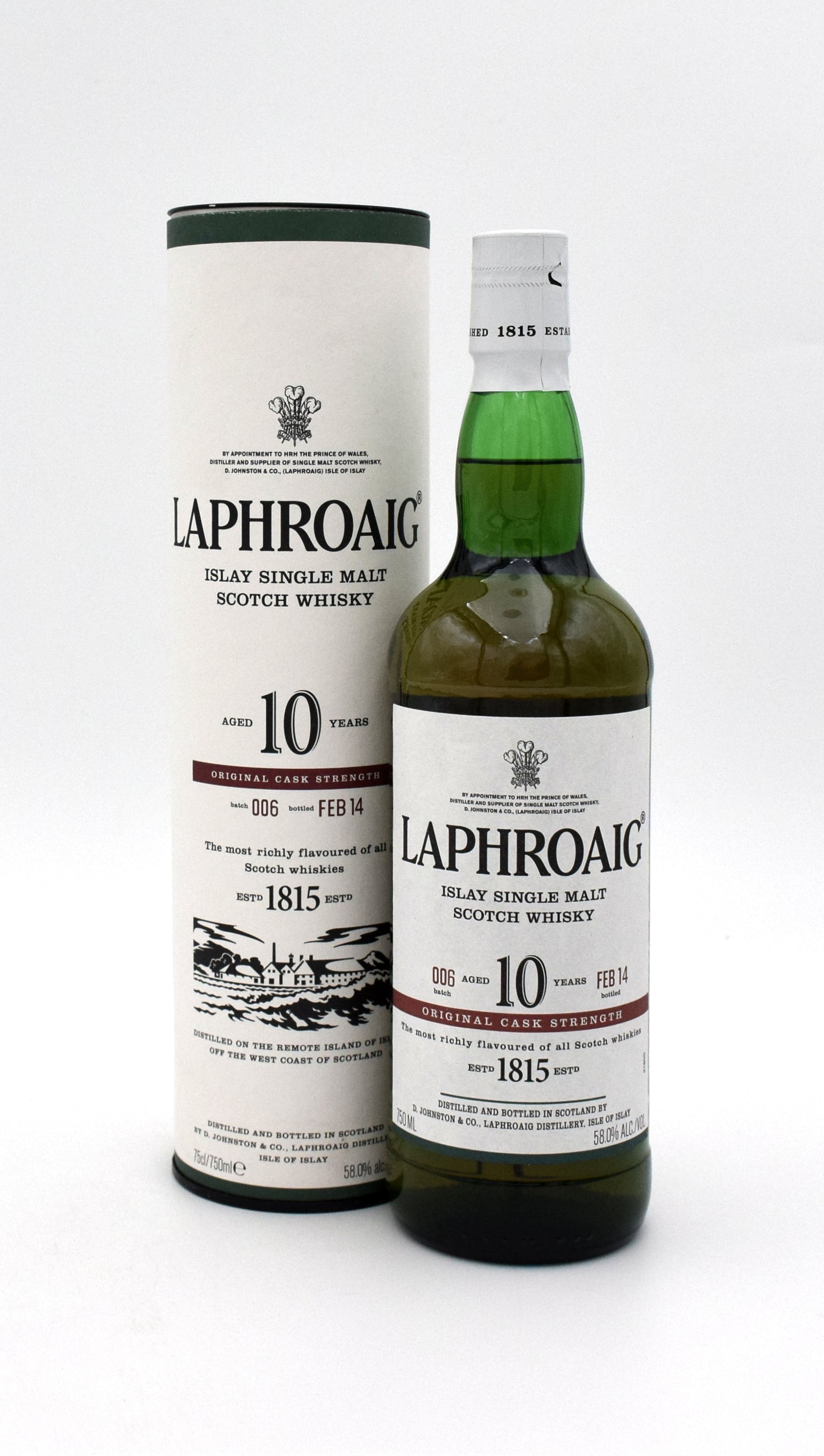 Laphroaig 10 year cask Strength Single Malt - Old Town Tequila