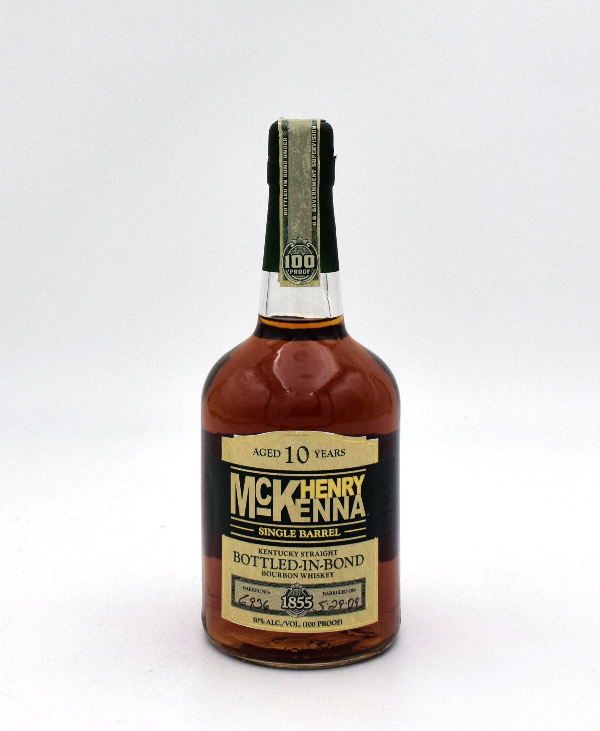 Henry mckenna 10 year bourbon 2009 release fineliquors