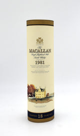 Macallan 18 Year Sherry Oak Scotch Whisky (Distilled in 1981)